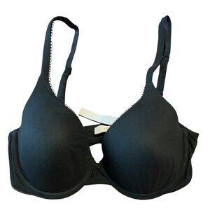 Victorias Secret Black Body By Victoria Lined Perfect Coverage Bra‎ 32D